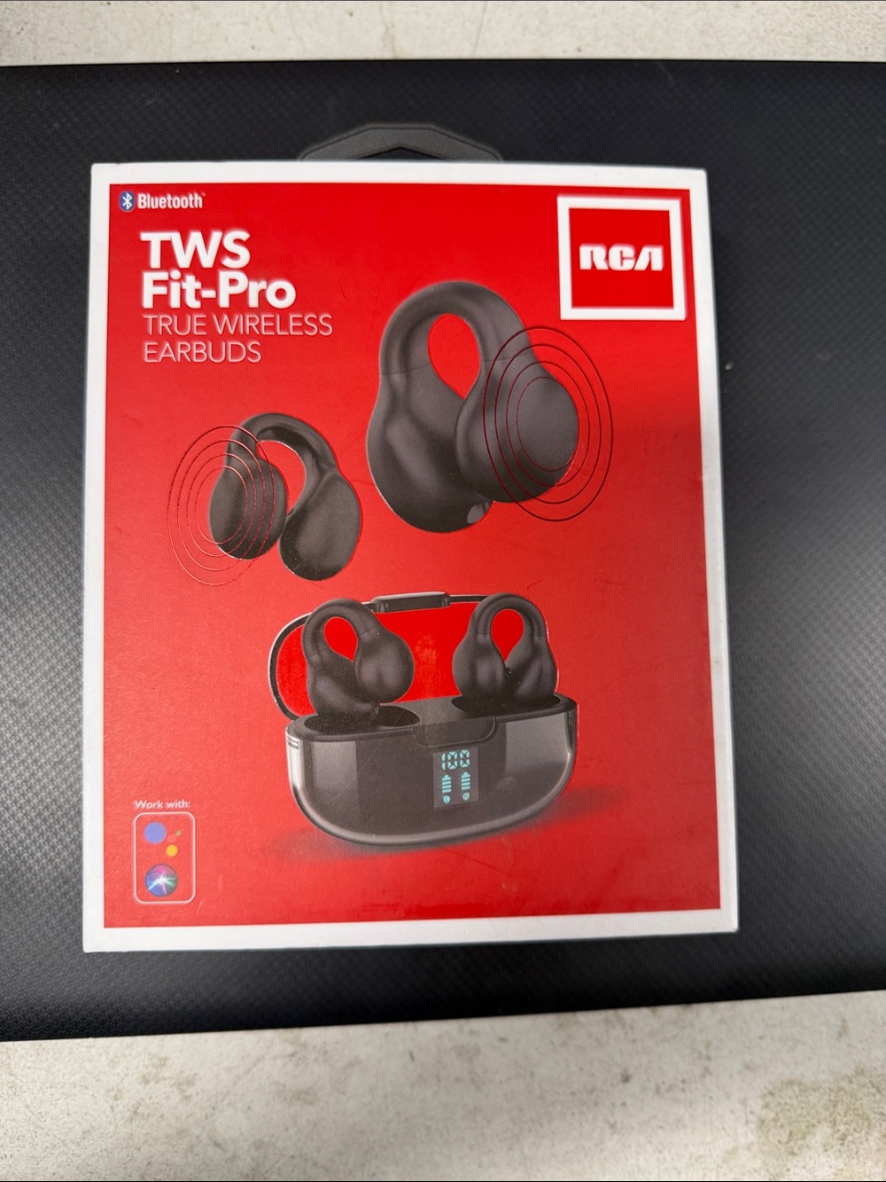 RCA TWS Fit-Pro True Wireless Earbuds - Black